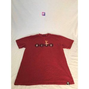 Blvd Supply Graphic Shirt Mens sz Large Red Short Sleeve T-Shirt
